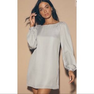 Grey shift dress